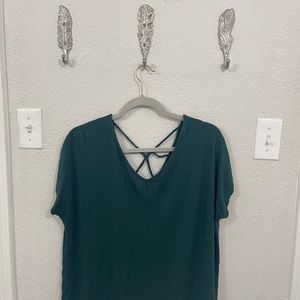 Blue/Green/Teal Papermoon Strappy Blouse